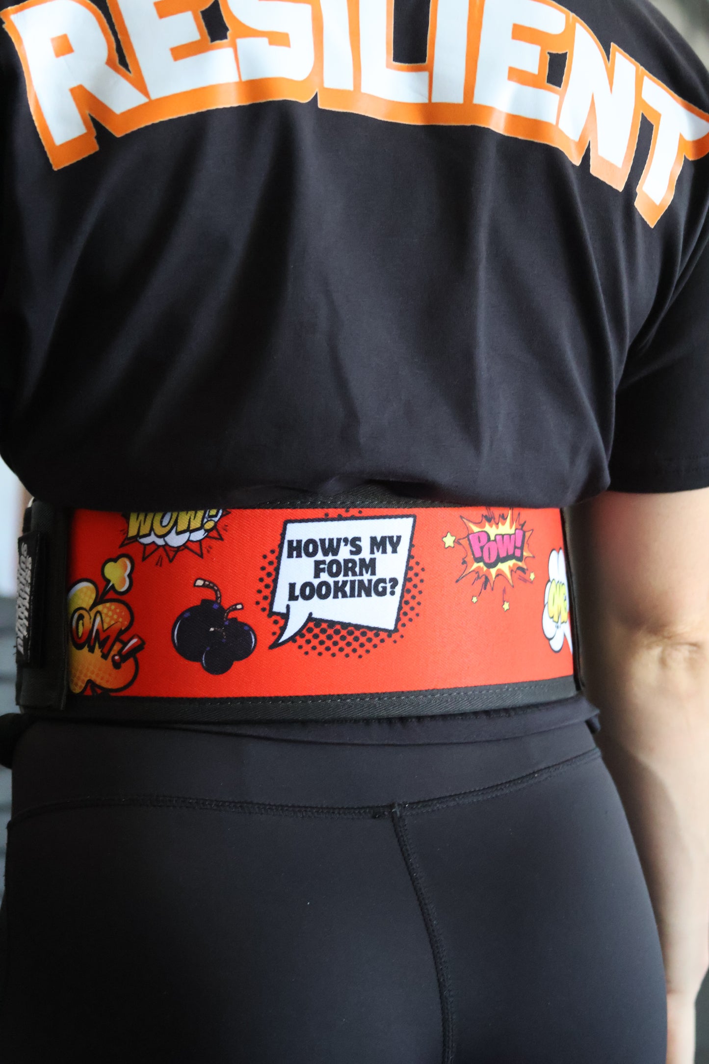Velcro "HOW'S MY FORM" Weightlifting Belt
