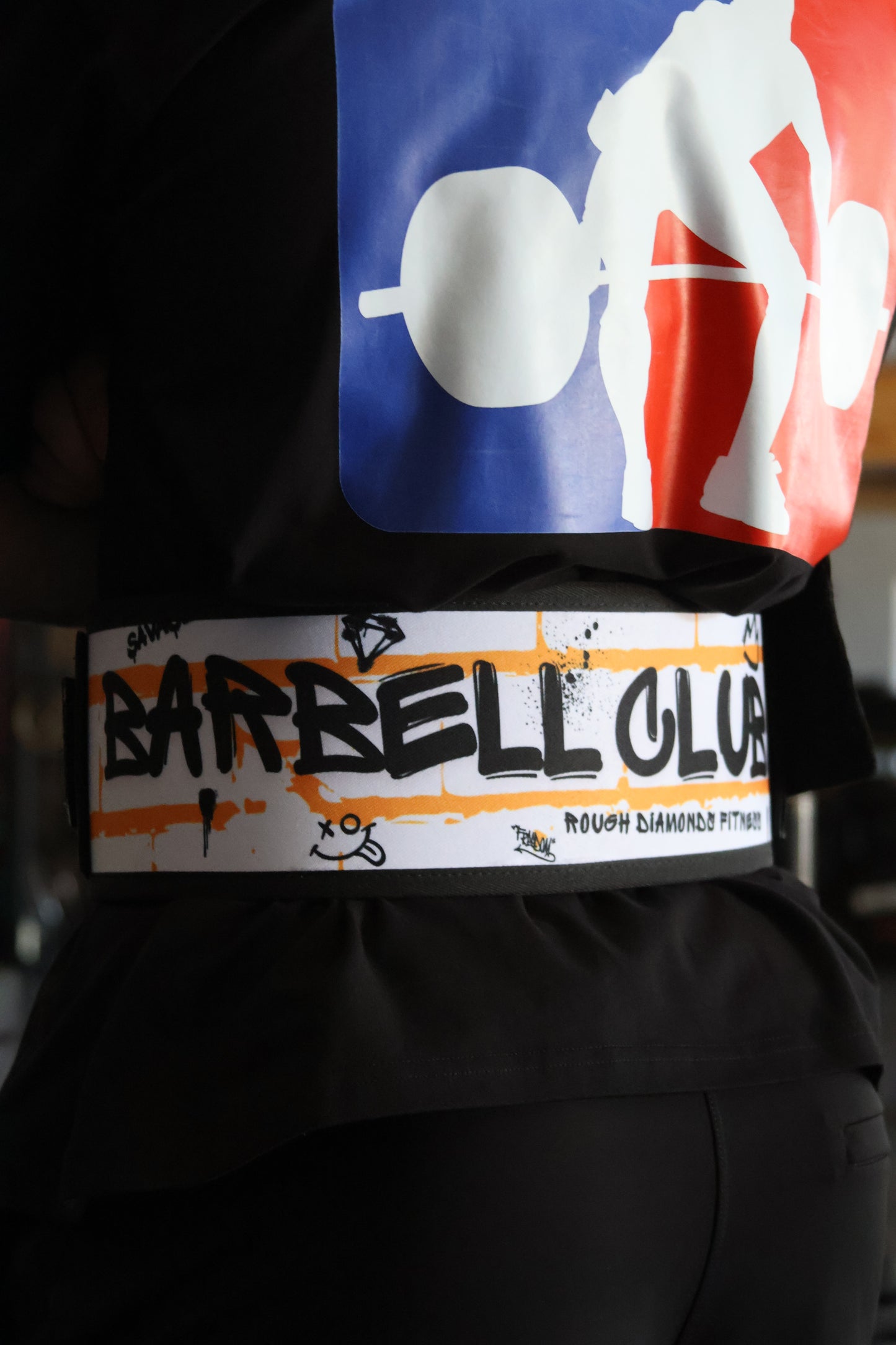 Velcro "Barbell Club" Weightlifting Belt