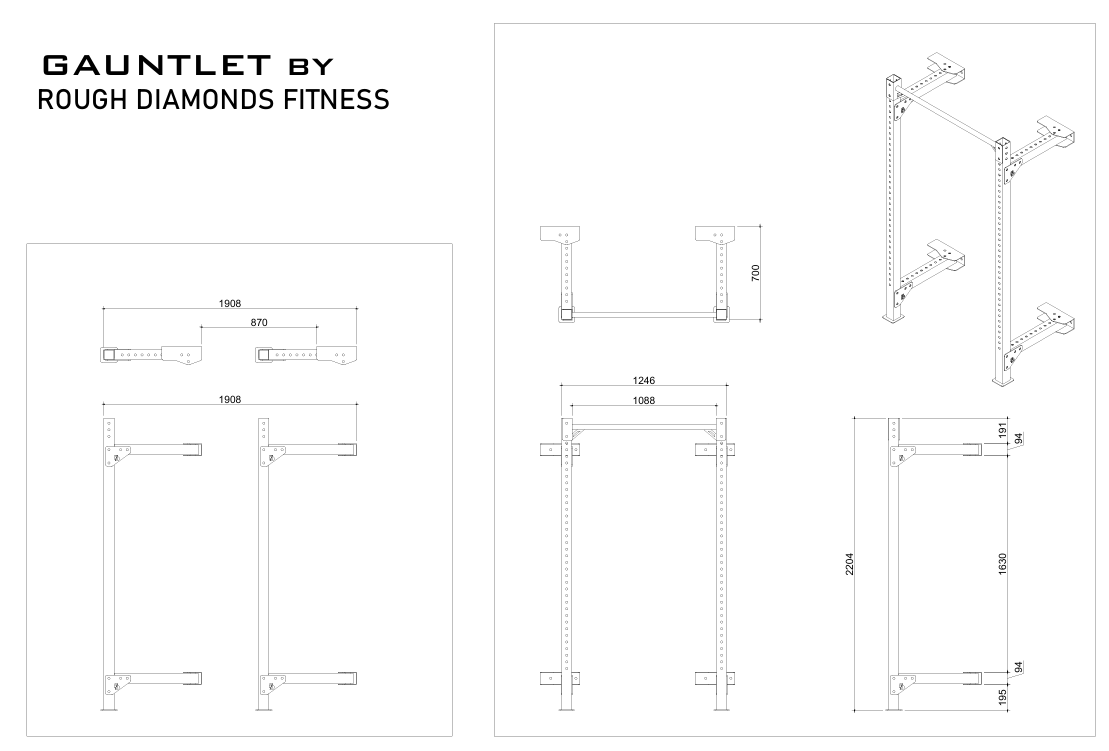 FOLDABLE SQUAT RACK