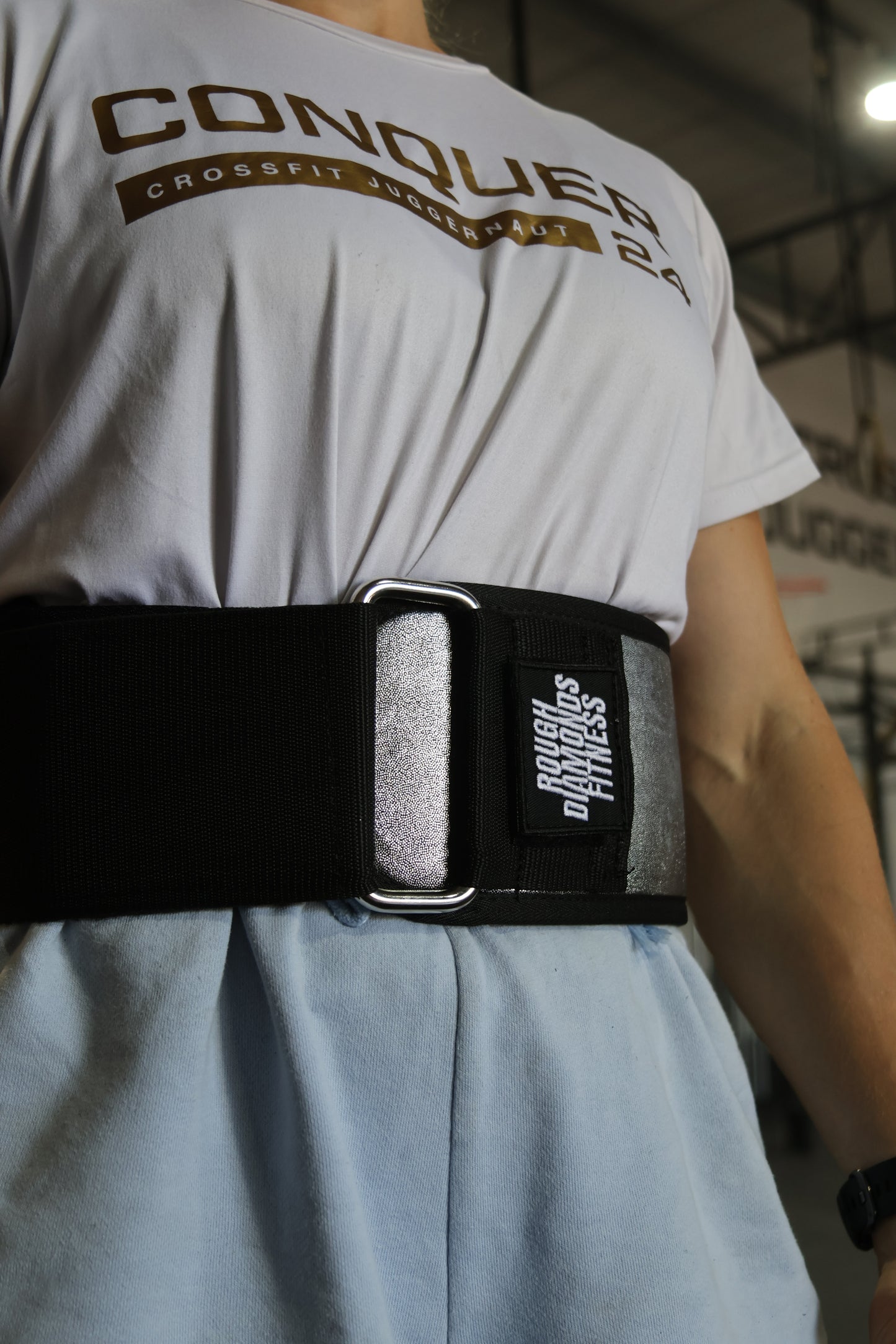Velcro "Silver" Weightlifting Belt