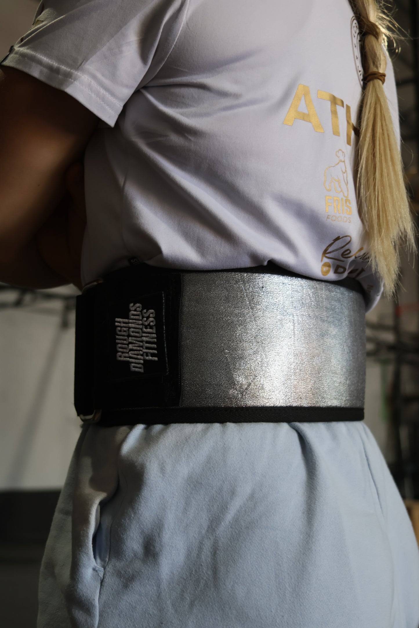 Velcro "Silver" Weightlifting Belt