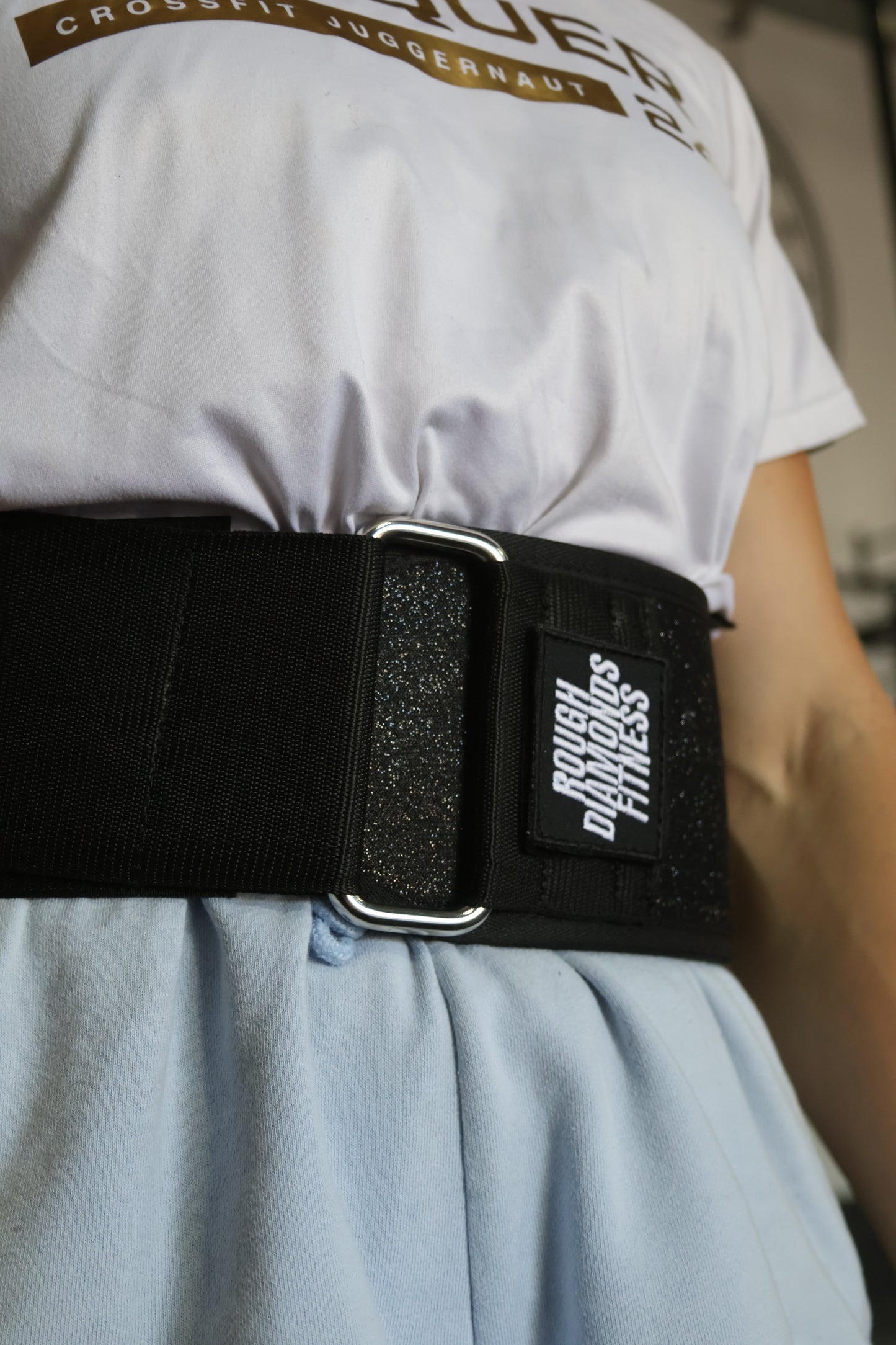 Velcro "Black Sparkles" Weightlifting Belt