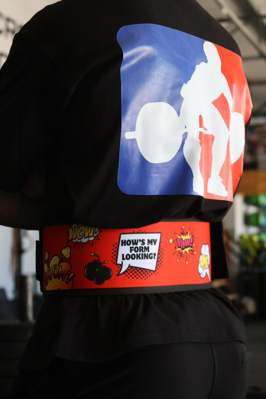 Velcro "HOW'S MY FORM" Weightlifting Belt