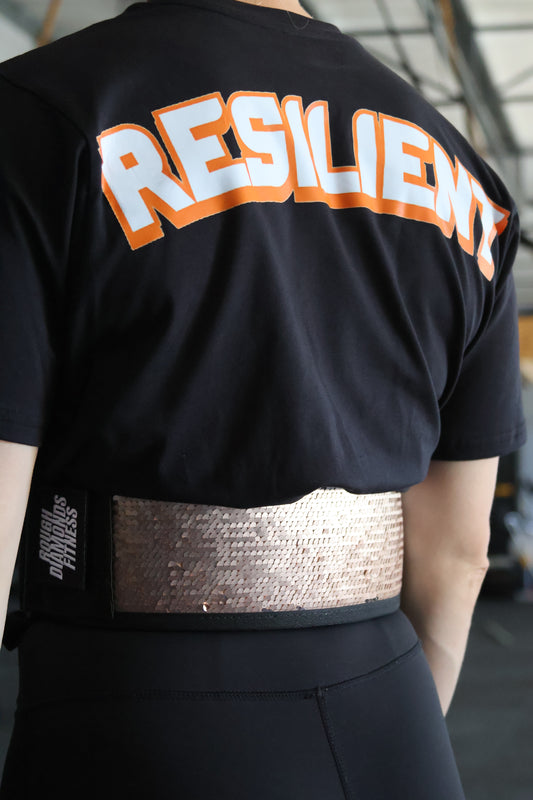 Velcro "Golden Sparkles" Weightlifting Belt