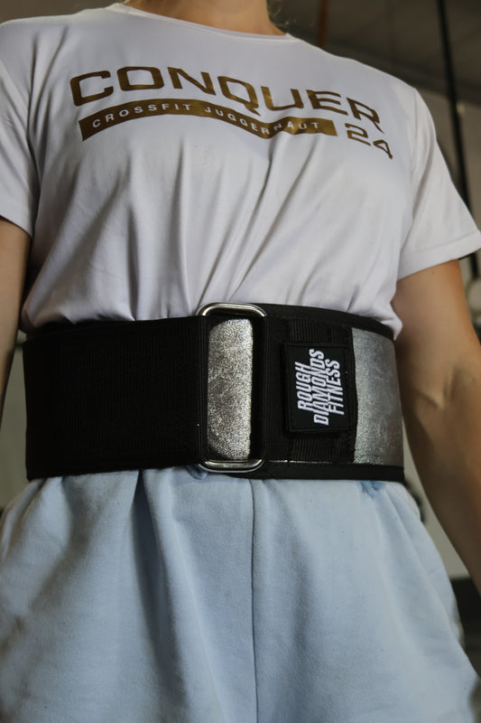 Velcro "Silver" Weightlifting Belt